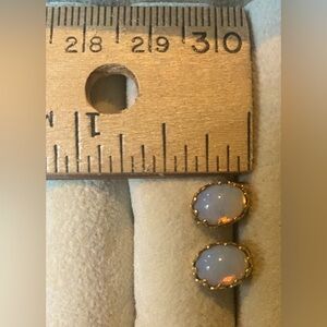 Vintage Opal earrings in 14k setting